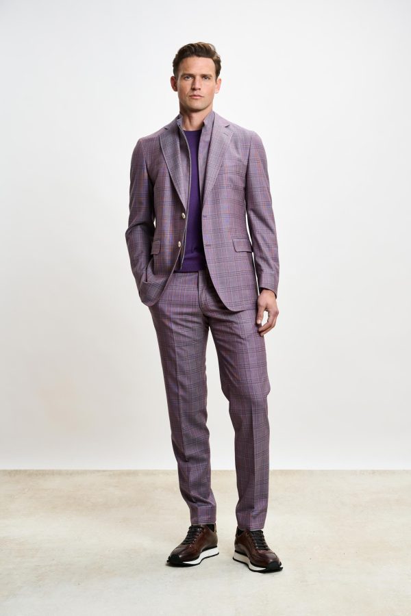Glen Check Stanfield Suit Crossover